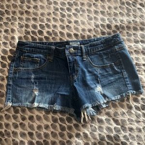 Jean shorts, junior size 13, distressed